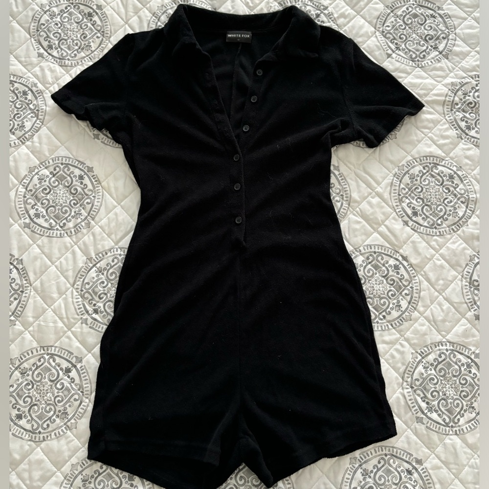 White Fox Terry Romper